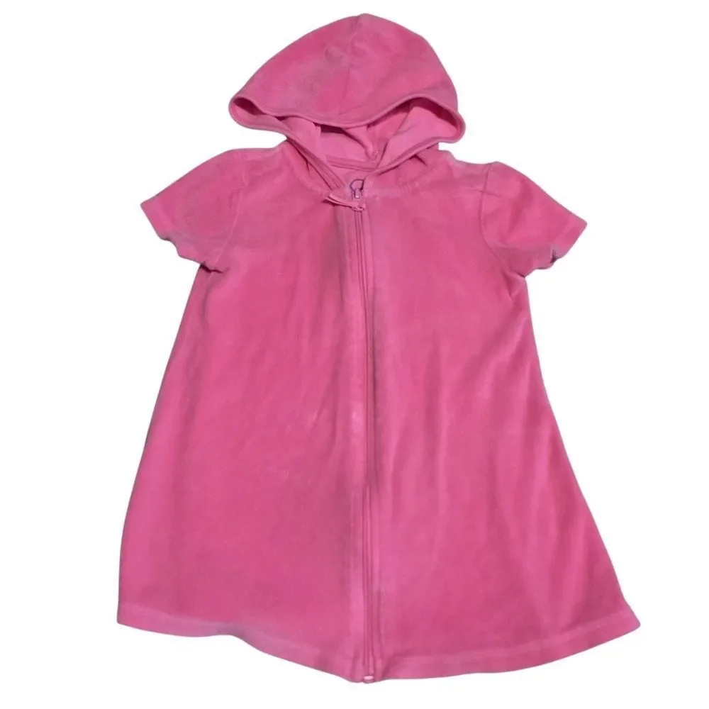 OP Pink Hooded Kids Cover Up